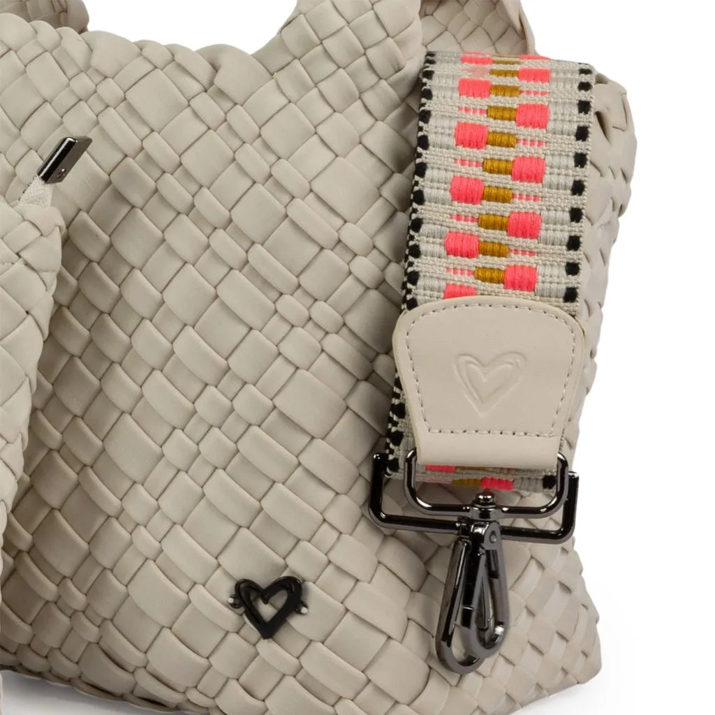 NEW: Brandon Small Woven Tote - Bone