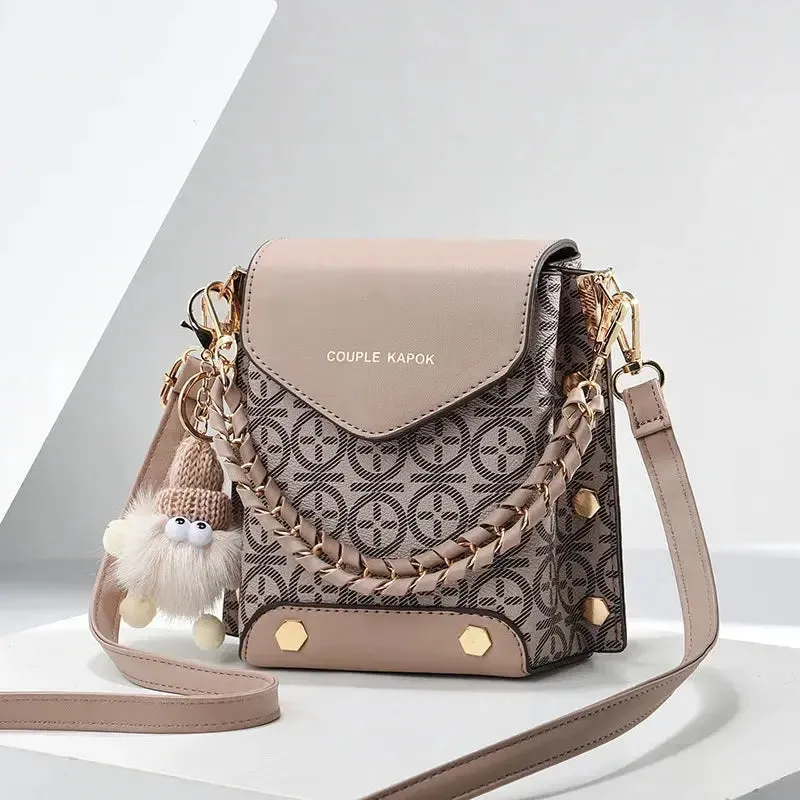 New Printed Women's Flip Phone Bags Fashion Internet Celebrity Lady Shoulder Crossbody Bags Lady Purse Shopping Small Square Bag