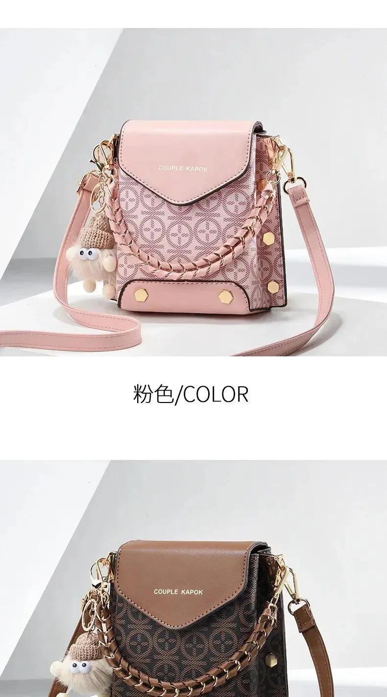 New Printed Women's Flip Phone Bags Fashion Internet Celebrity Lady Shoulder Crossbody Bags Lady Purse Shopping Small Square Bag