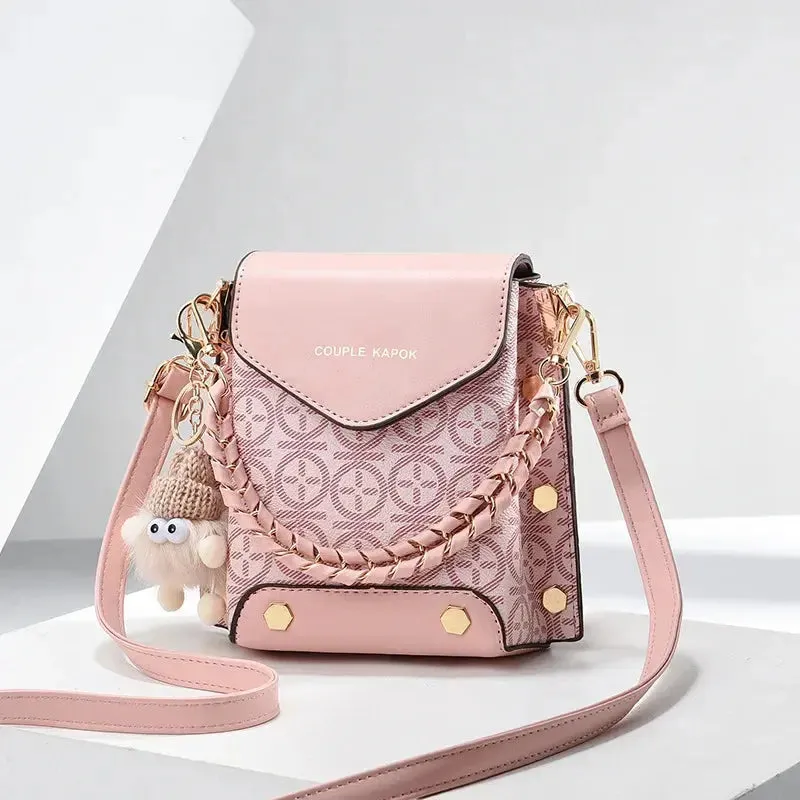 New Printed Women's Flip Phone Bags Fashion Internet Celebrity Lady Shoulder Crossbody Bags Lady Purse Shopping Small Square Bag