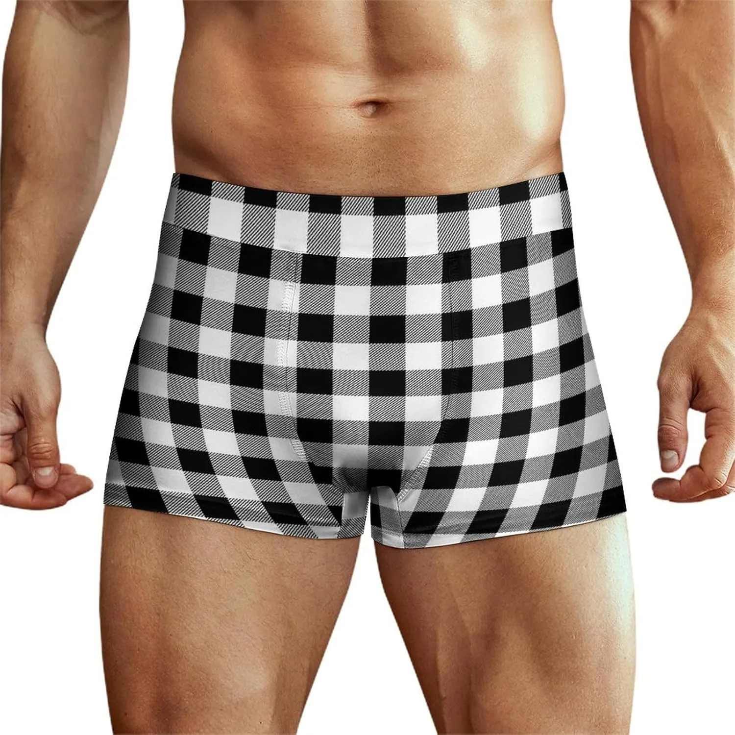 Nugier Men's Waist Underwear, Novelty Boxer Briefs, Stretchy Underpants(XS-4XL)