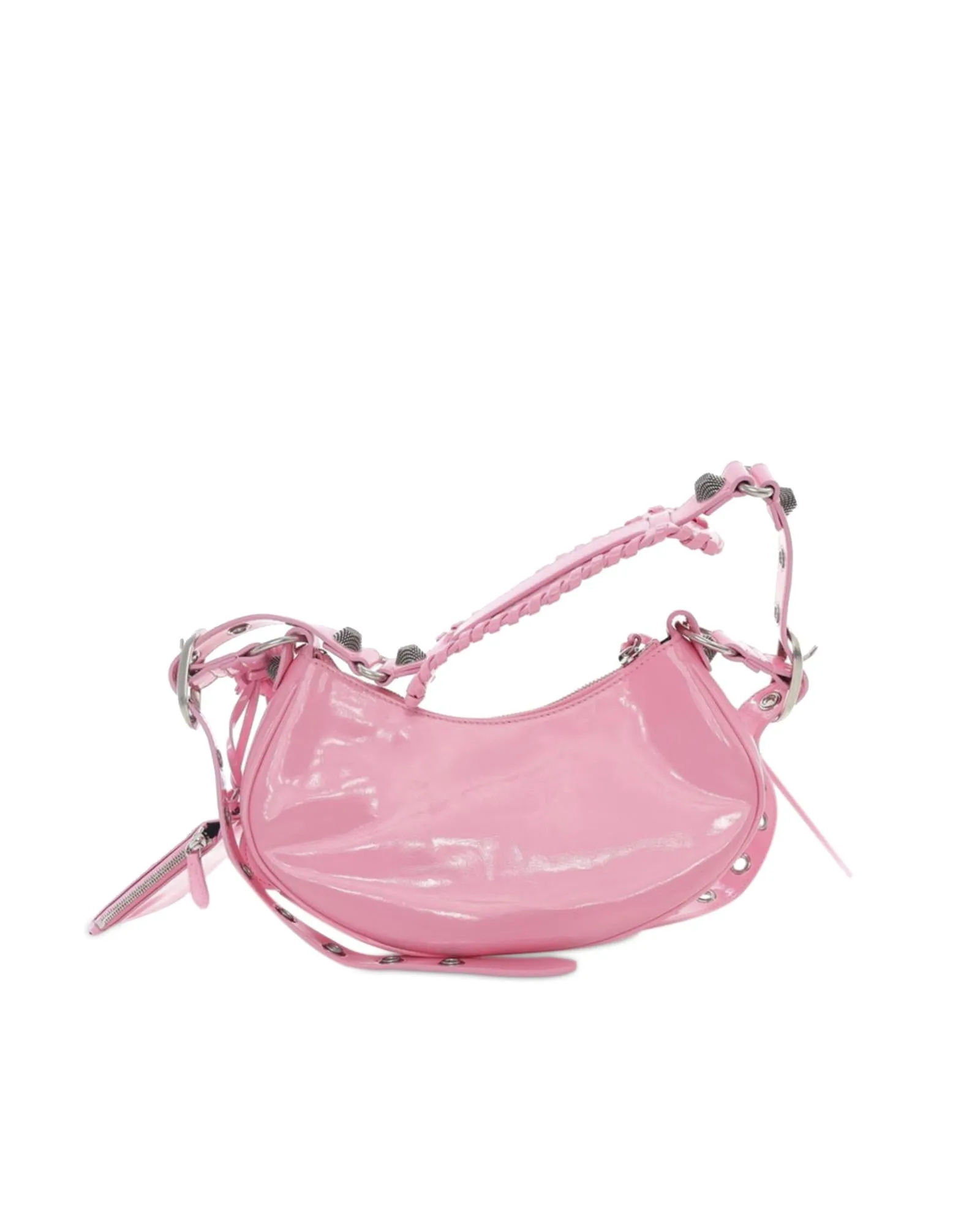 Patent Leather Crossbody Bag with Adjustable Strap