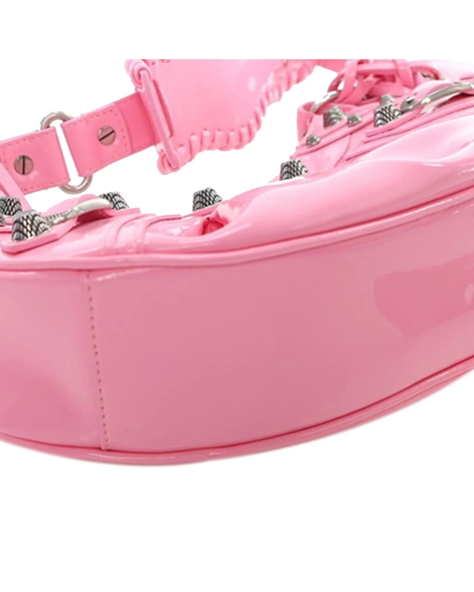 Patent Leather Crossbody Bag with Adjustable Strap