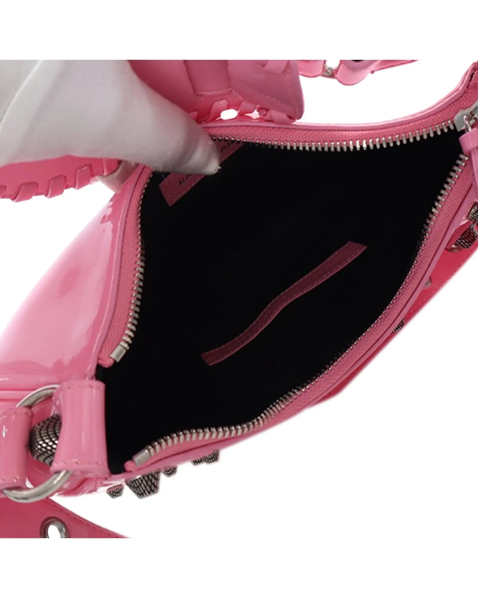 Patent Leather Crossbody Bag with Adjustable Strap