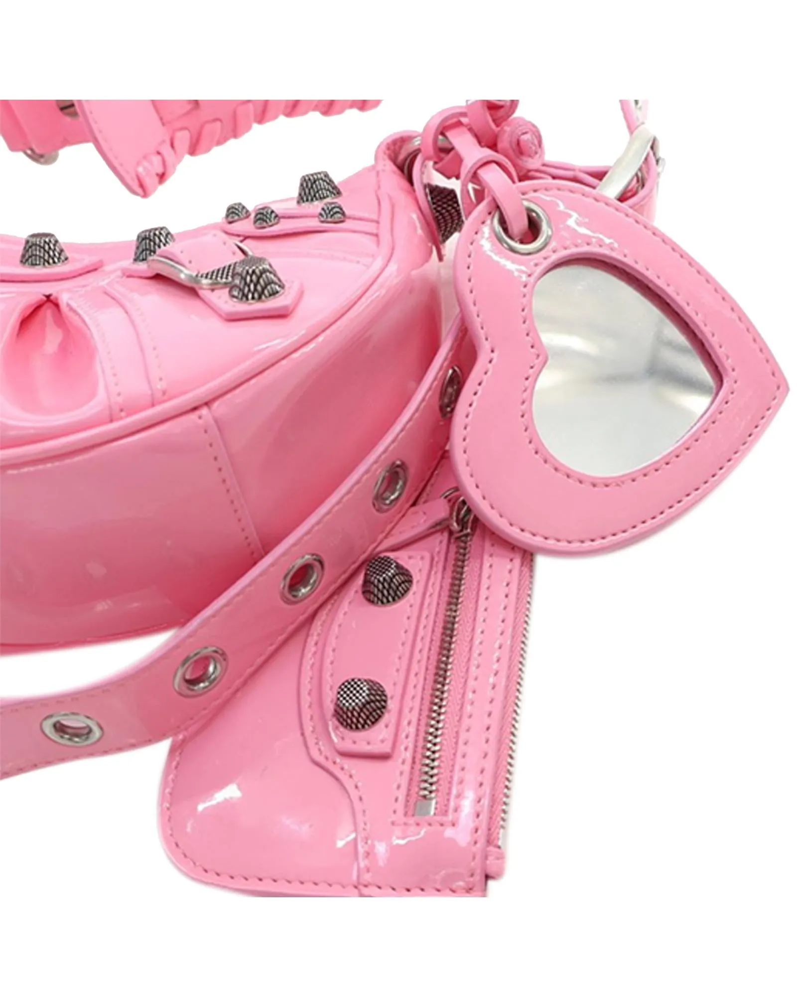 Patent Leather Crossbody Bag with Adjustable Strap