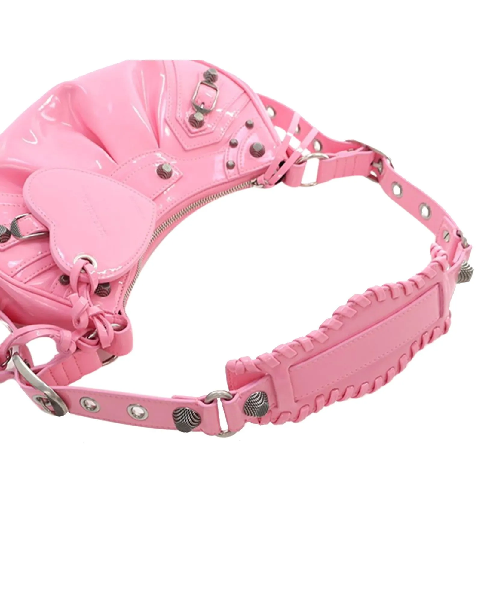 Patent Leather Crossbody Bag with Adjustable Strap