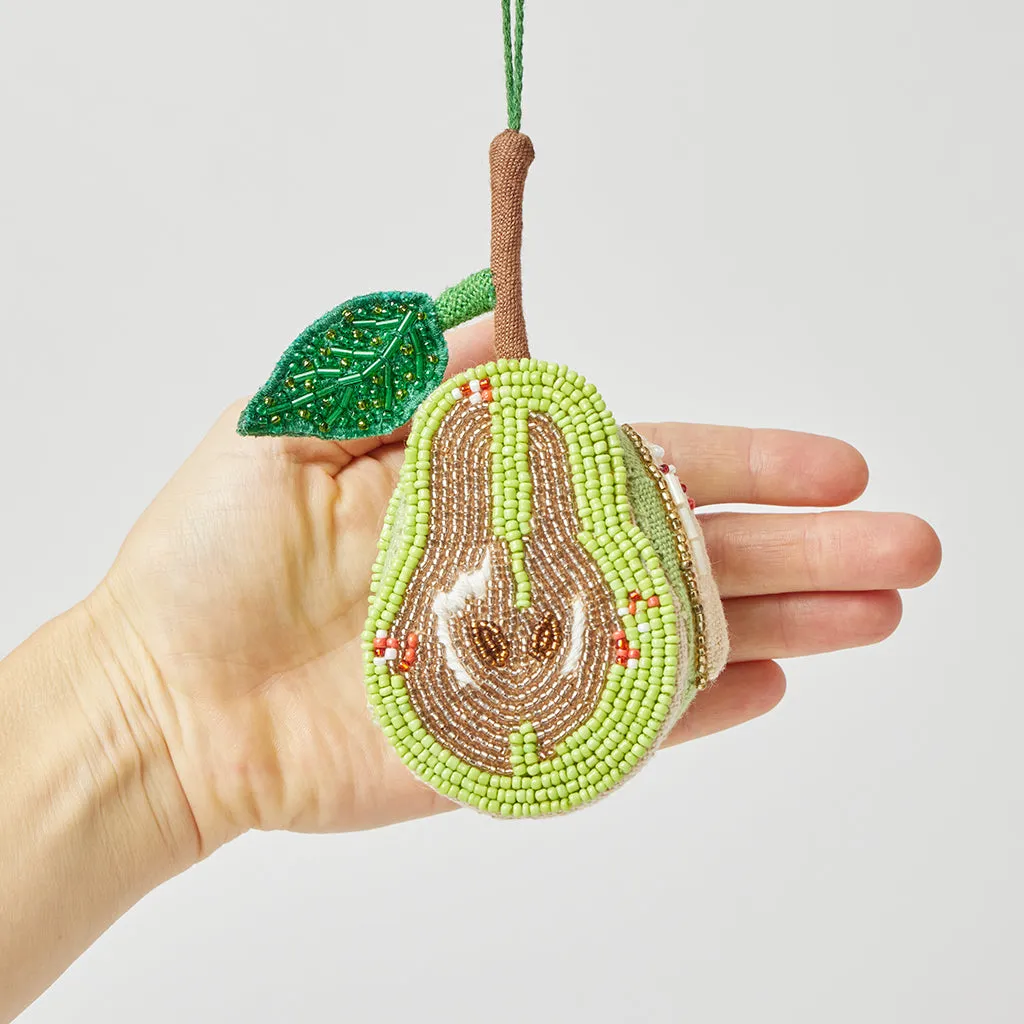 Pear Beaded Ornament