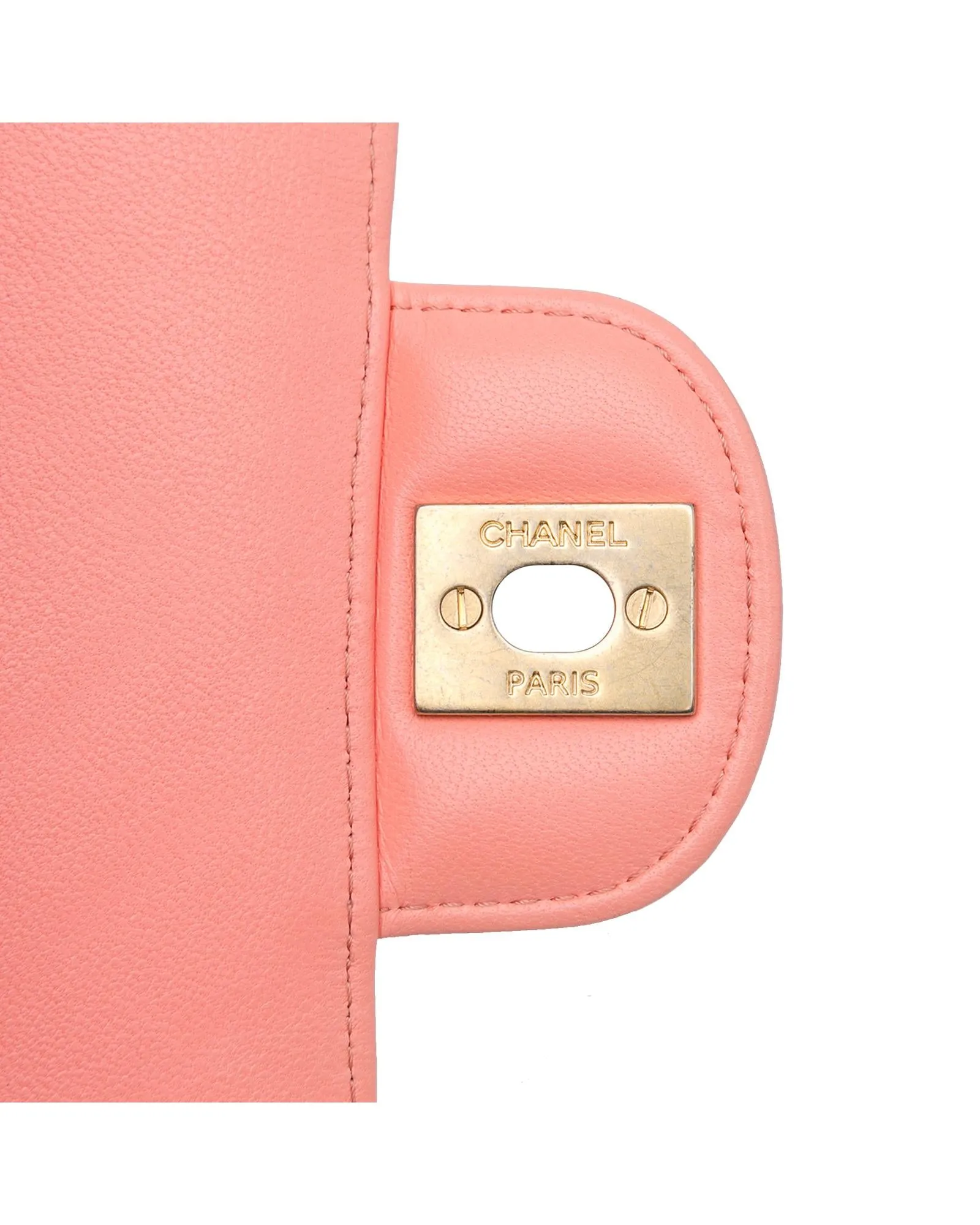 Quilted Lambskin Leather Crossbody Bag with Interlocking Cs Lock