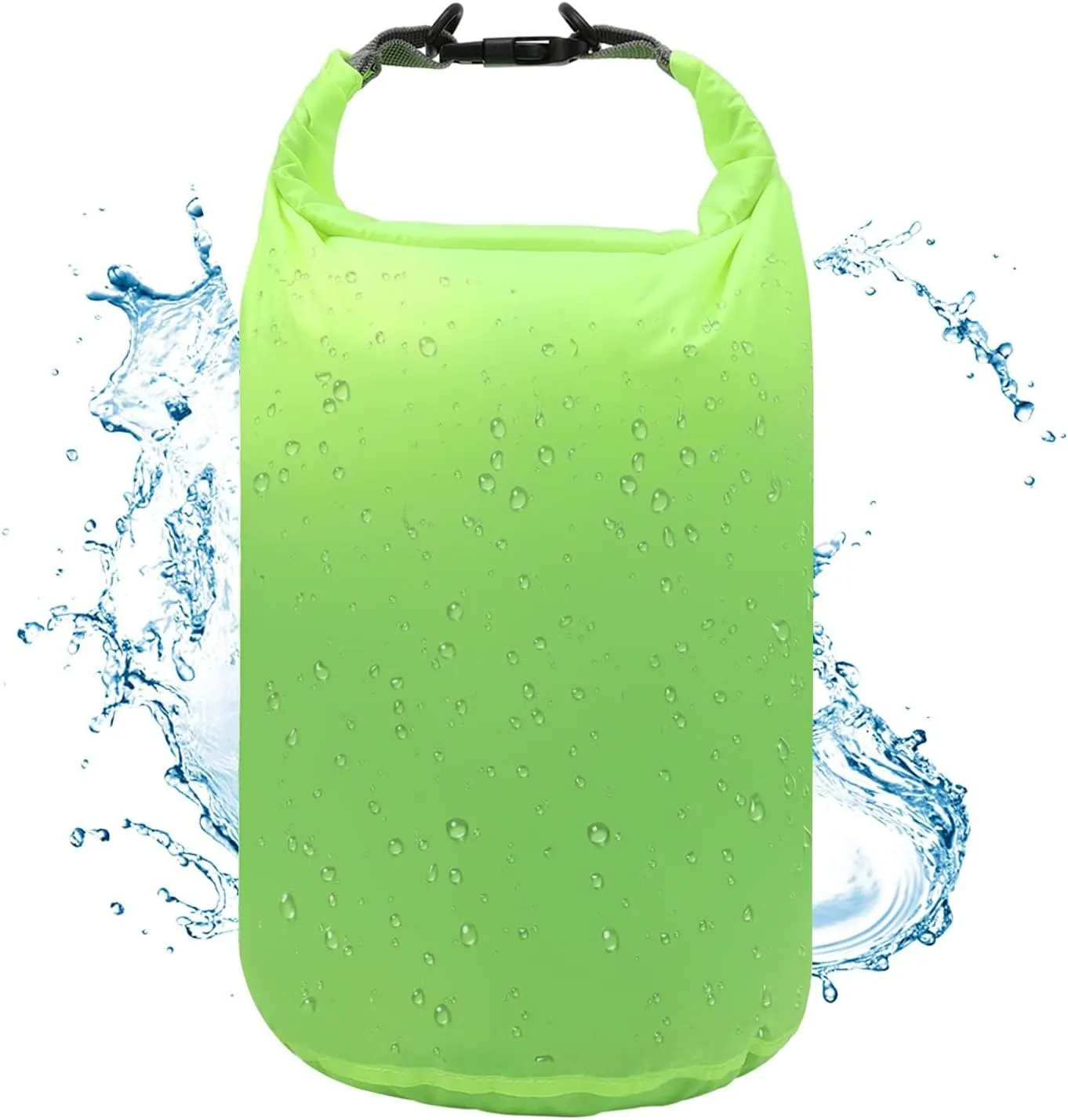 R2Depot Waterproof Dry Bag, 5L/10L/20L/40L/70L Dry Storage Bag for Kayaking, Gym, Hiking, Swimming (Green, 20L)