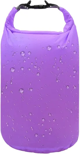 R2Depot Waterproof Dry Bag, 5L/10L/20L/40L/70L Dry Storage Bag for Kayaking, Gym, Hiking, Swimming (Purple, 20L)