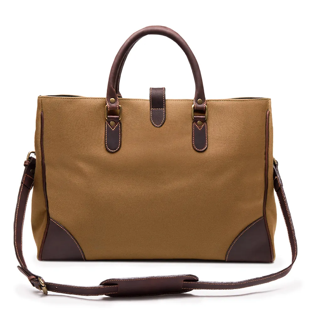Sand and Havana Brown Tote Bag