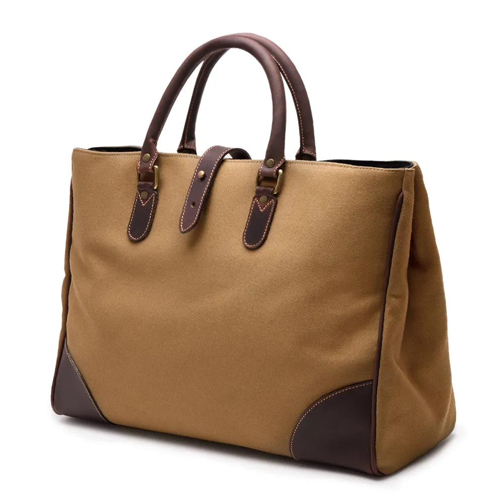 Sand and Havana Brown Tote Bag