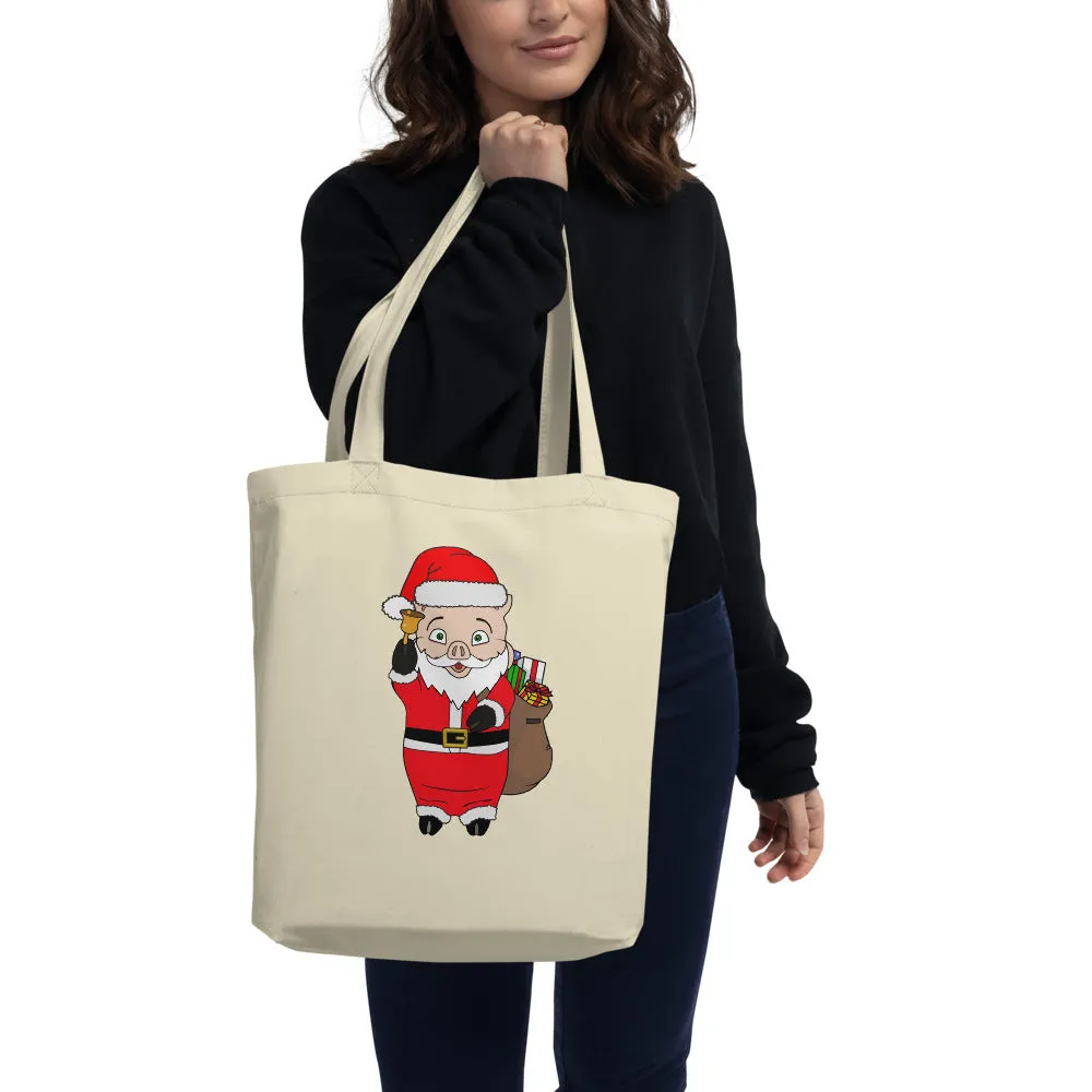 Santa Pig Eco Tote Bag