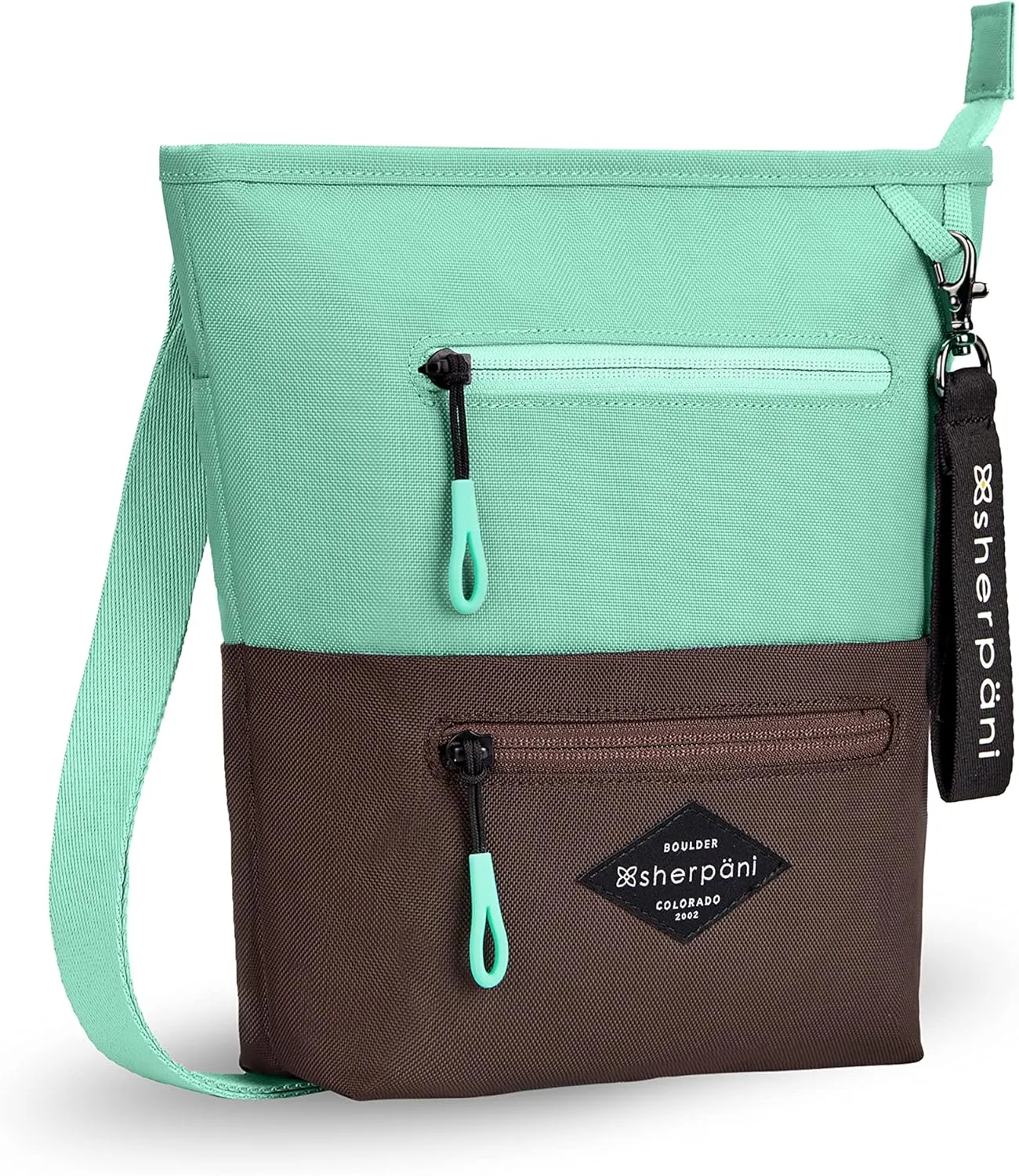 Sherpani Sadie, Nylon Crossbody Bag, Lightweight Shoulder Bag, Cross Body Purse, Crossbody Bags for Women, Travel Bag, RFID Protection (Seagreen)