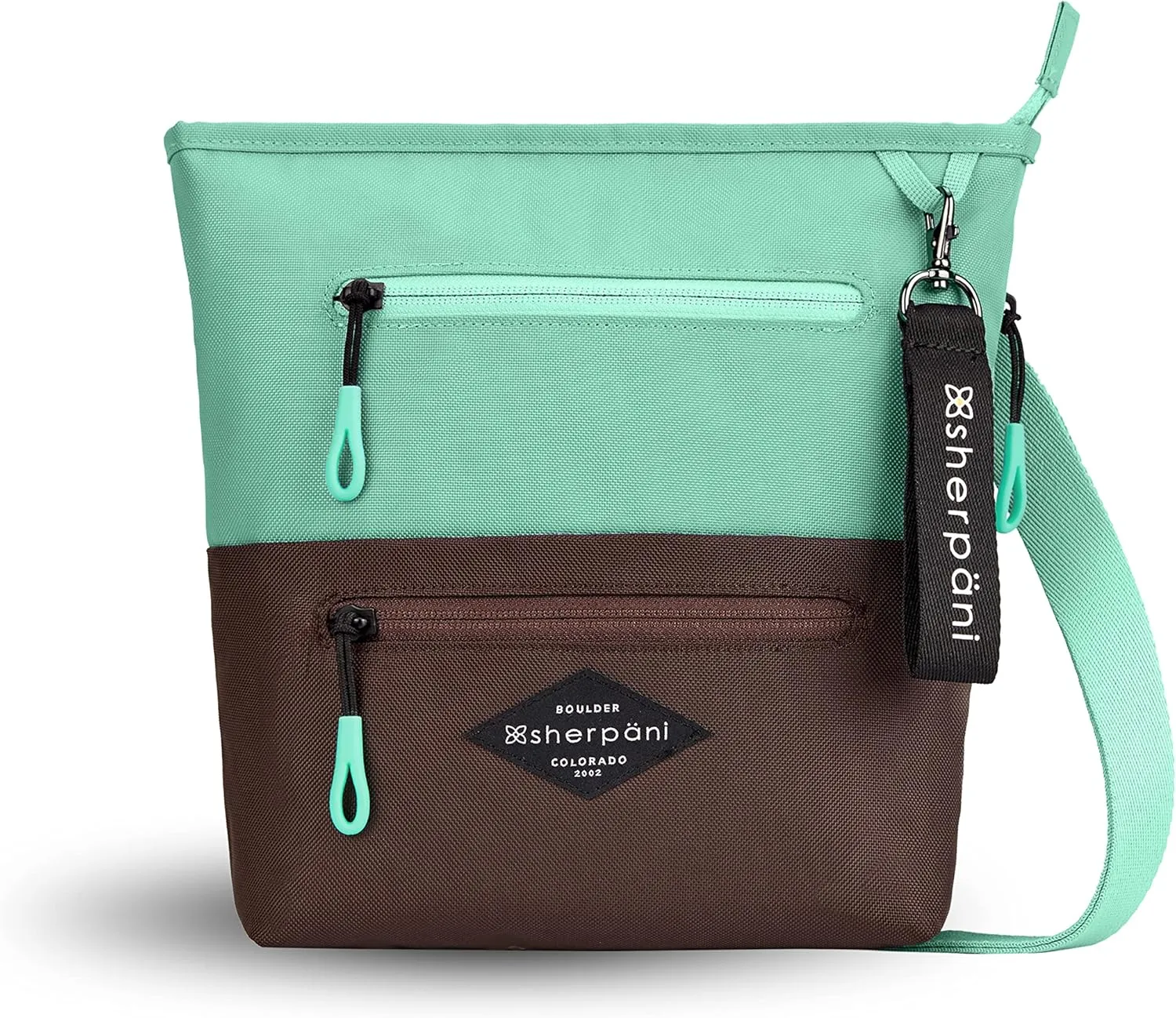 Sherpani Sadie, Nylon Crossbody Bag, Lightweight Shoulder Bag, Cross Body Purse, Crossbody Bags for Women, Travel Bag, RFID Protection (Seagreen)