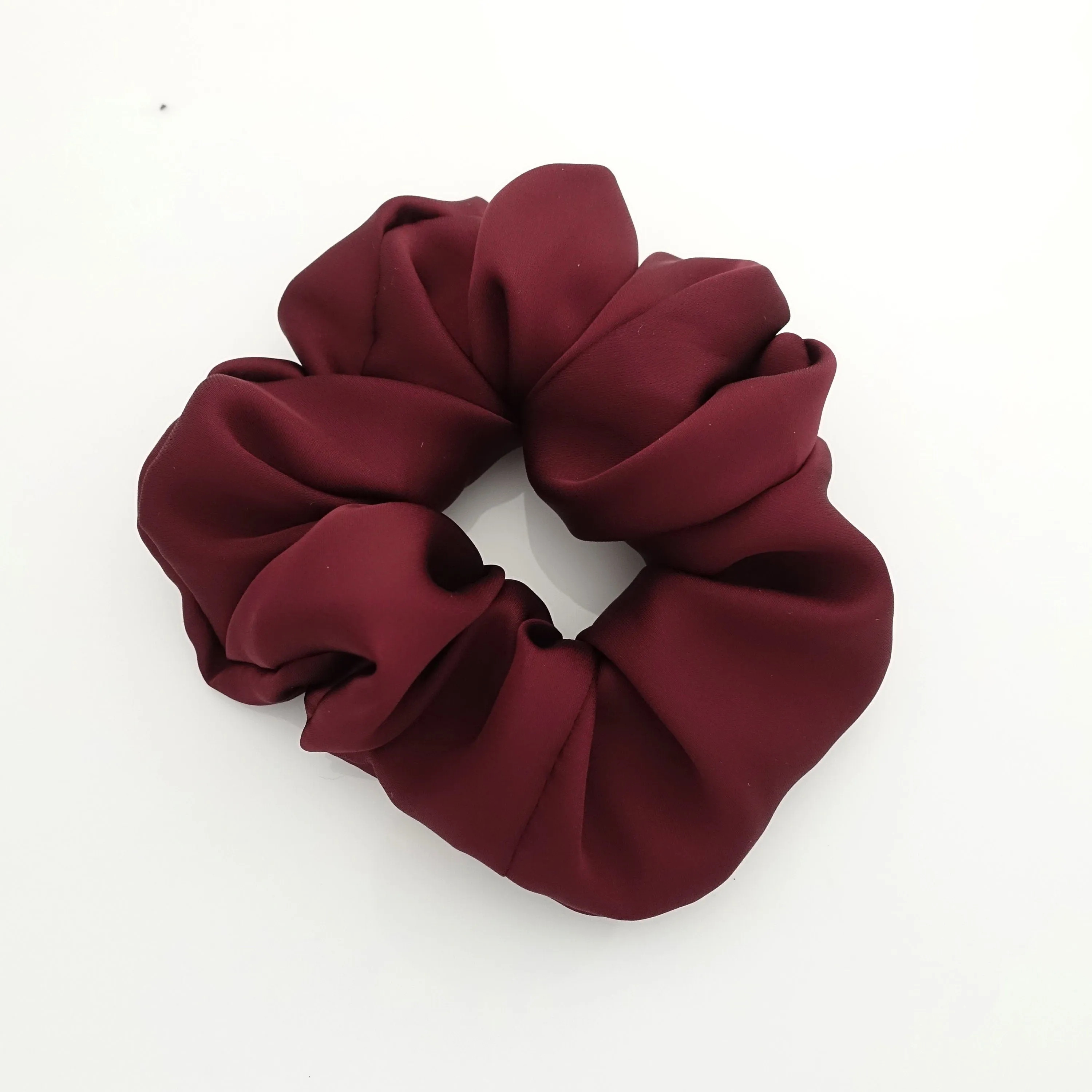 soft glossy satin scrunchies basic women hair tie scrunchie