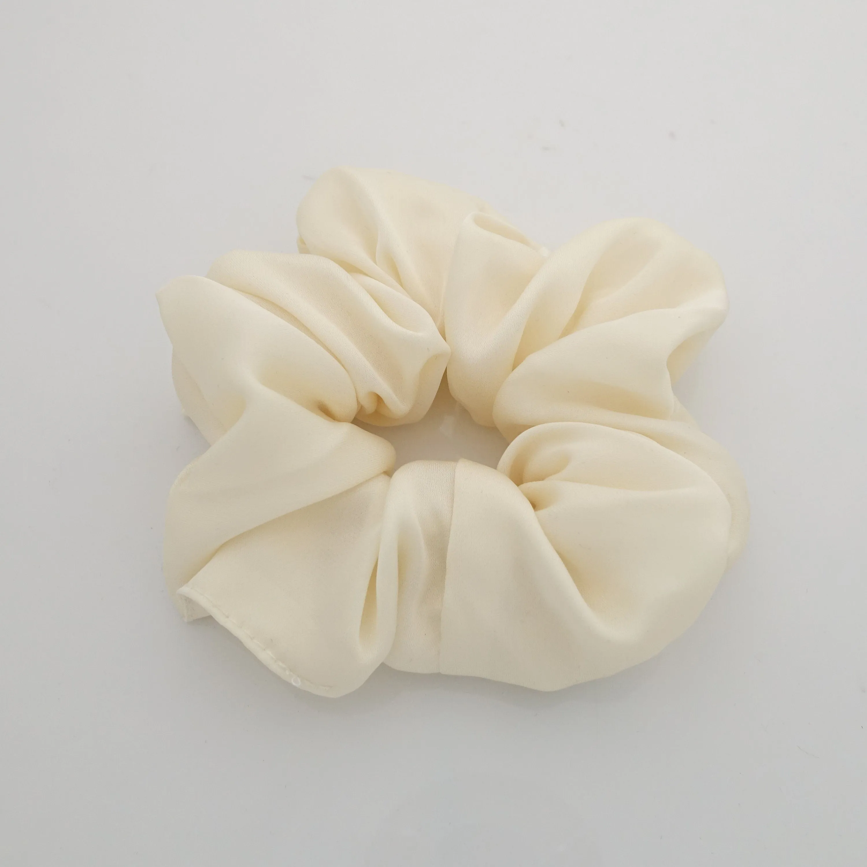 soft glossy satin scrunchies basic women hair tie scrunchie
