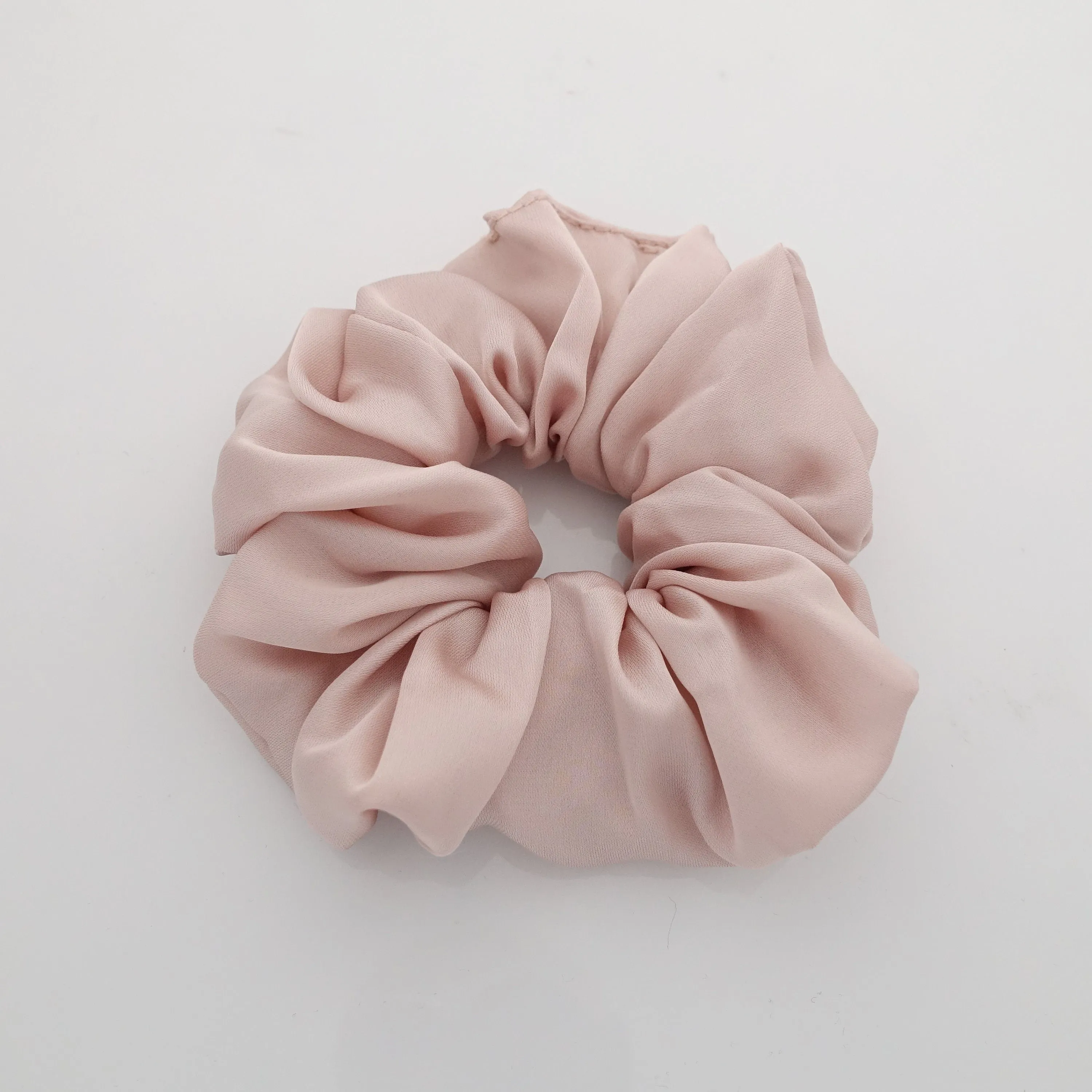 soft glossy satin scrunchies basic women hair tie scrunchie