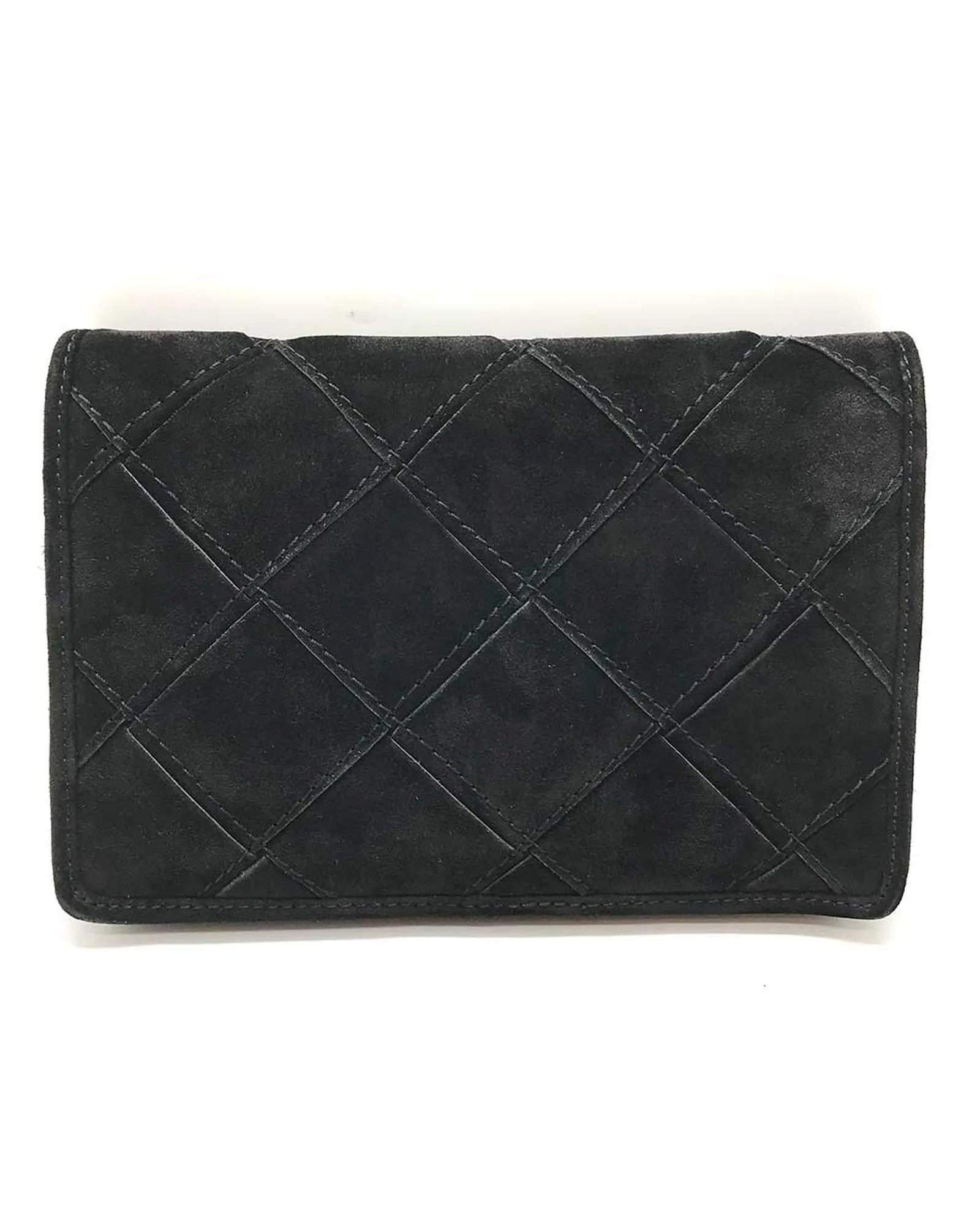 Suede Intrecciato Crossbody Bag - Grey Leather Shoulder Bag