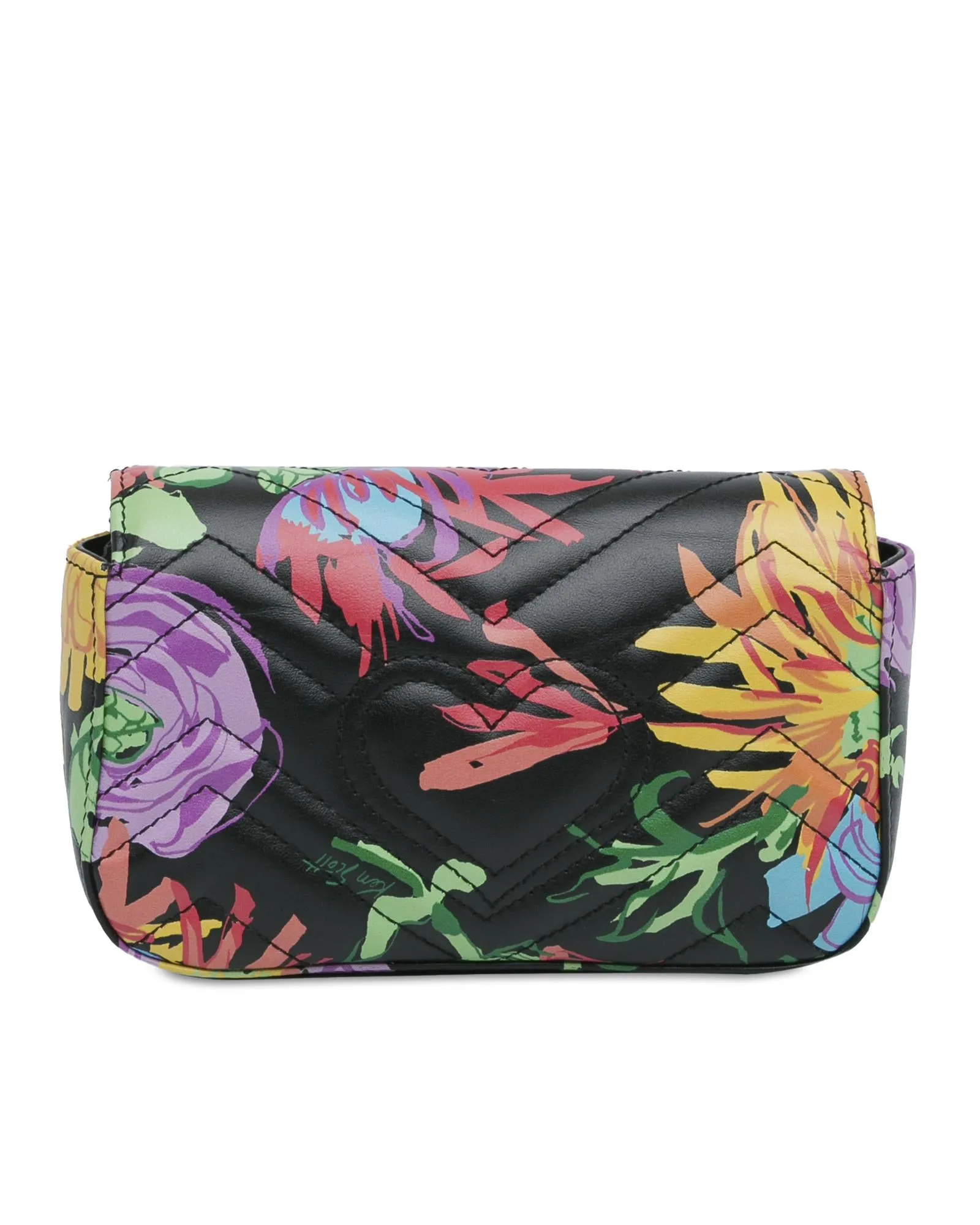 Super Mini Quilted Leather GG Marmont Crossbody Bag