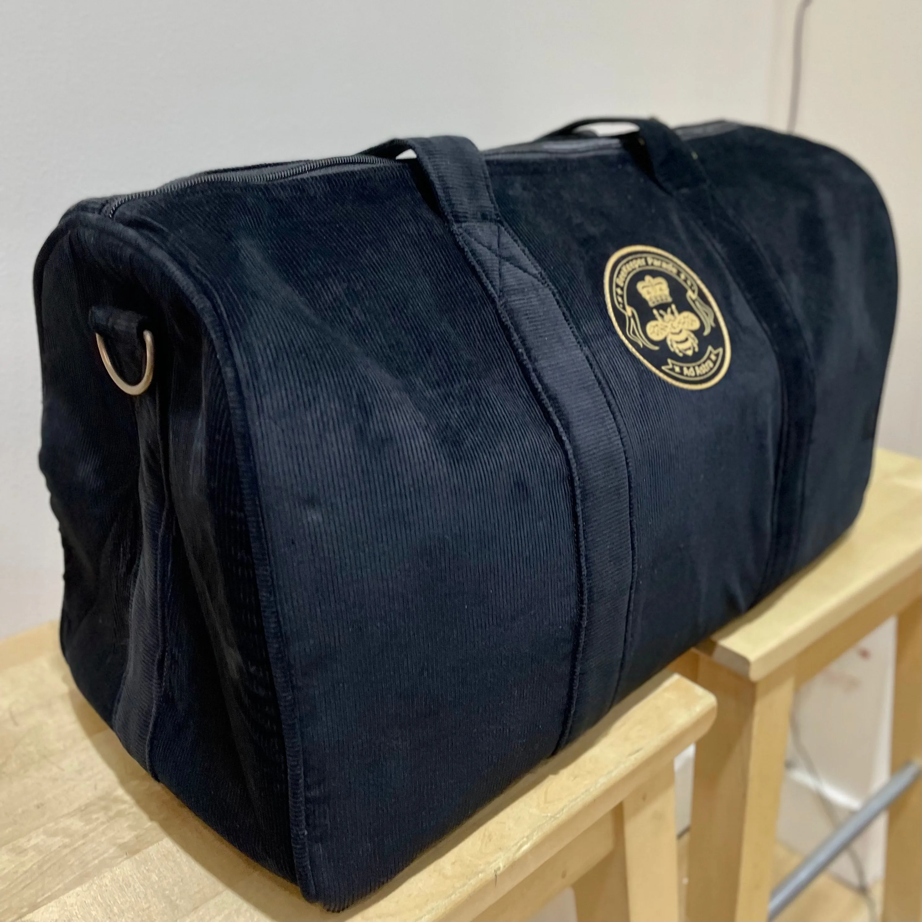 The Panda Black 🐼 Corduroy BeeKeeper Carry-All (Black Label)