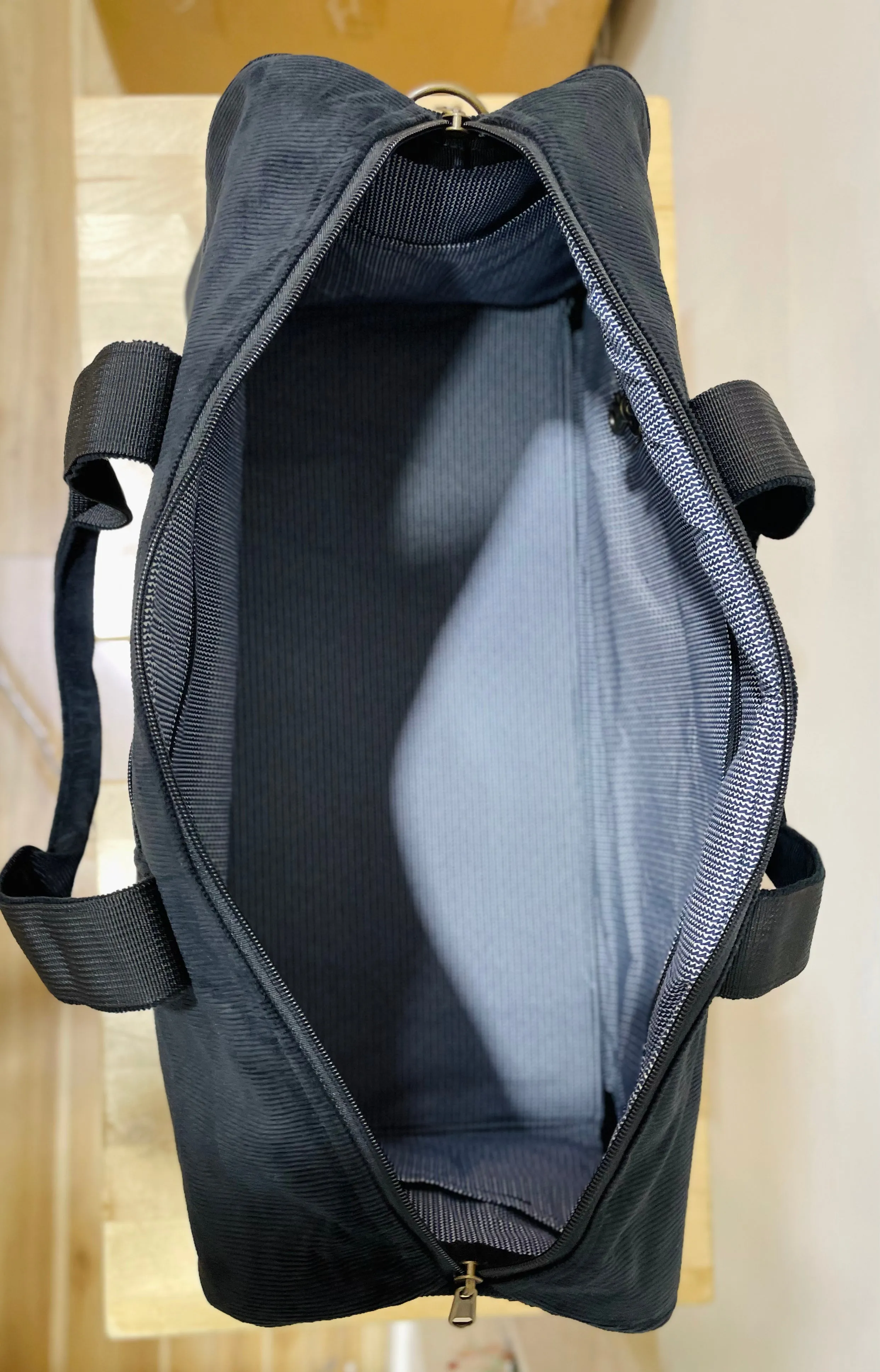 The Panda Black 🐼 Corduroy BeeKeeper Carry-All (Black Label)