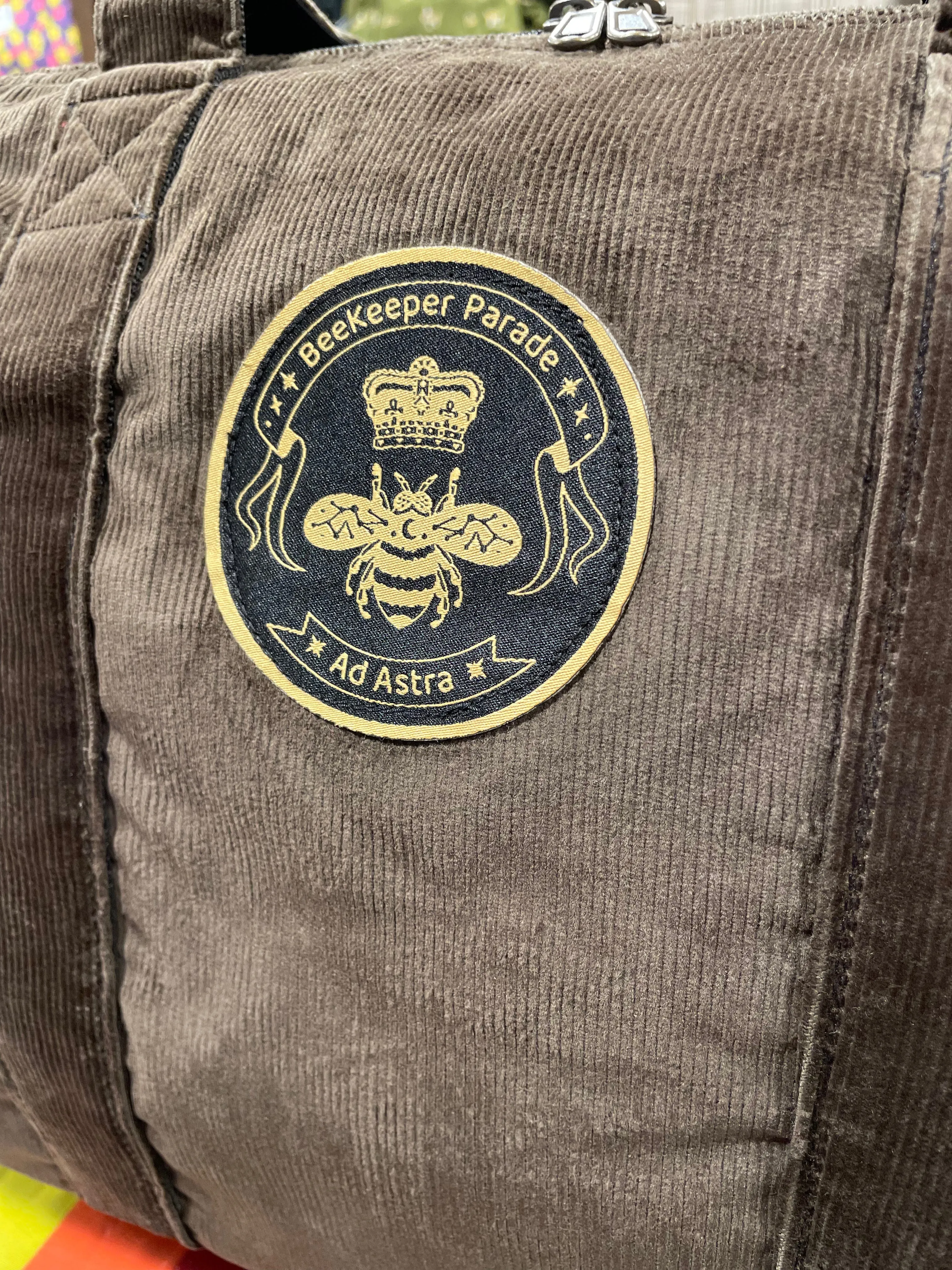 The Panda Chocolate 🍫 Corduroy BeeKeeper Carry-All (Black Label)