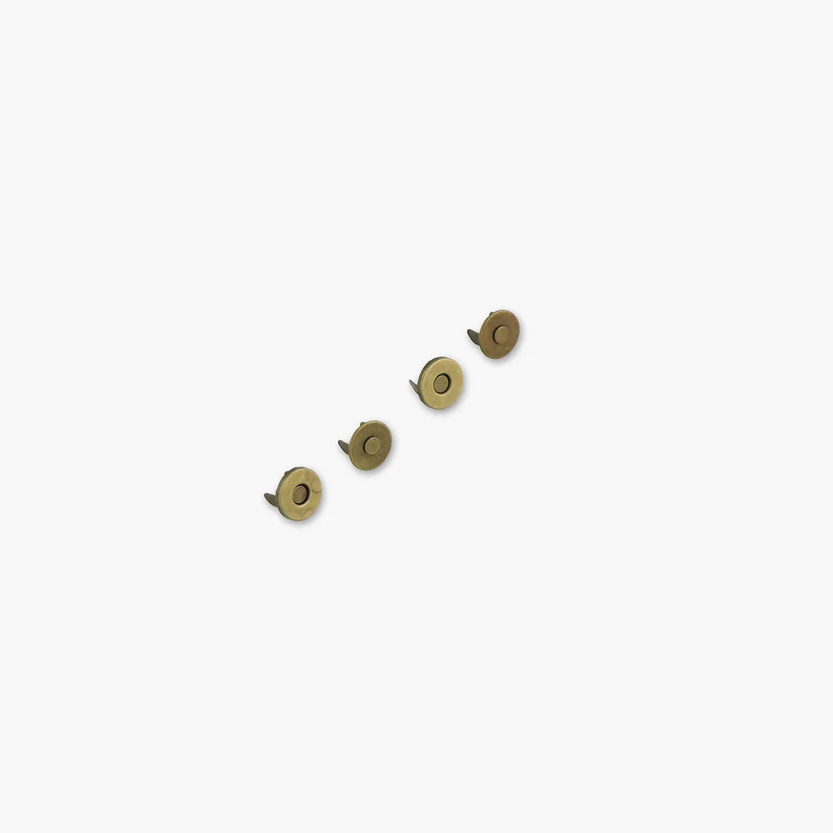 Two 1/2" Thin Extra Strong Magnetic Snaps