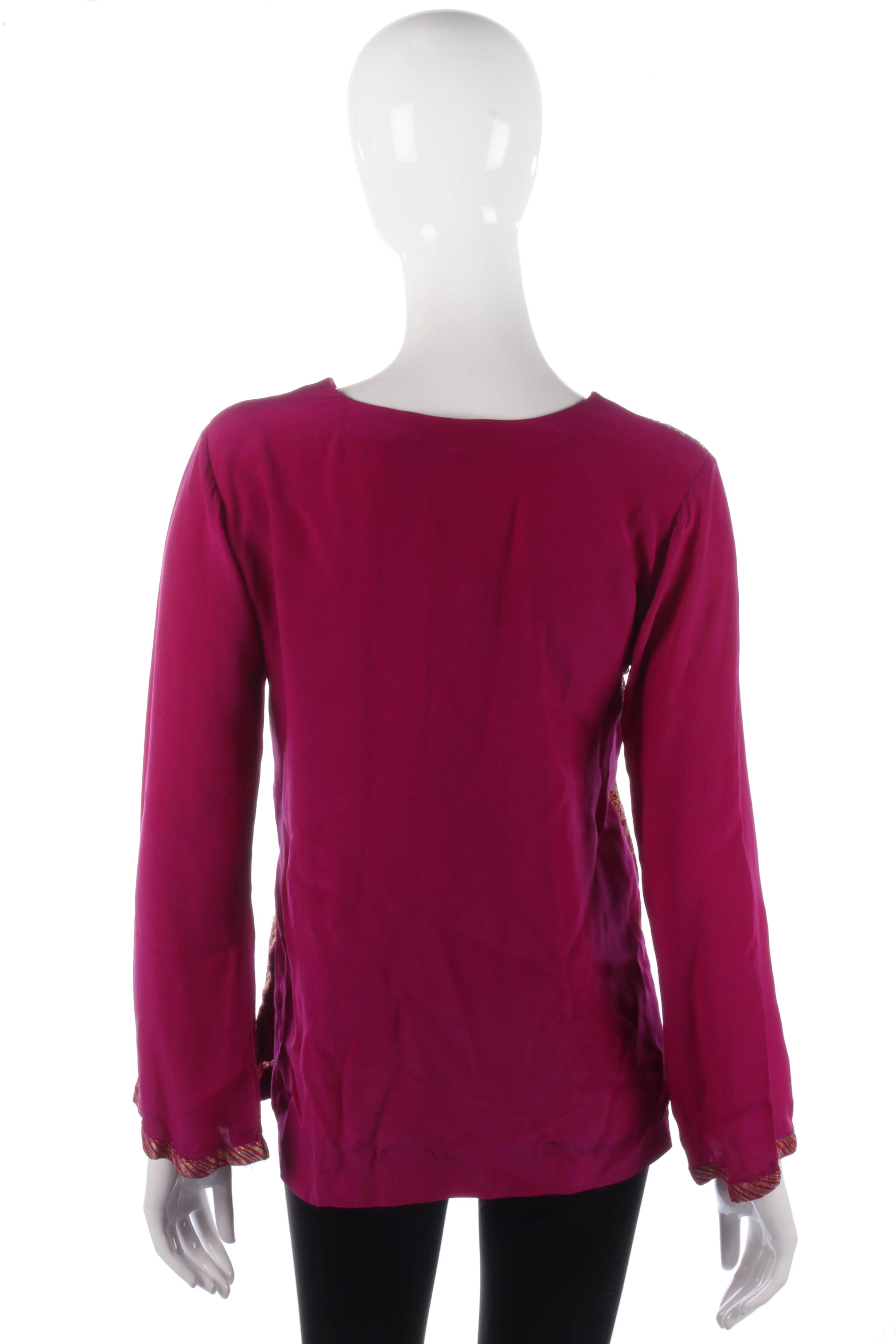 Vintage Silk Pink Summer Top size M