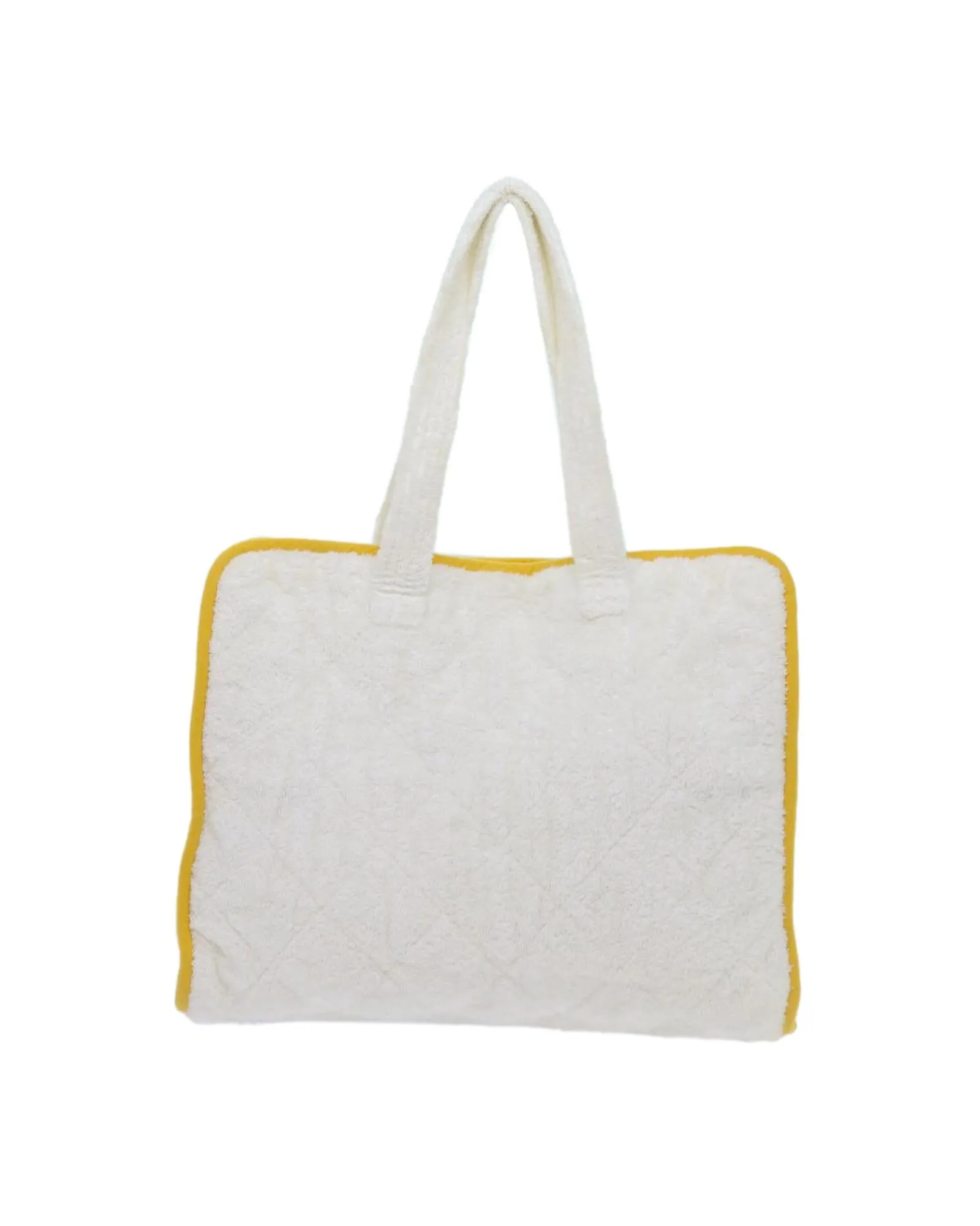 White Pile Tote Bag - French Designer Fashion Accessory