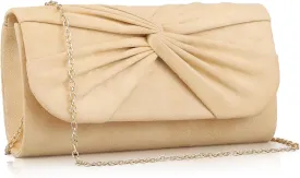 Women Faux Suede Bow Evening Clutch Bags Formal Party Clutch Wedding Party Purse Prom Clutch