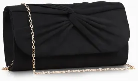 Women Faux Suede Bow Evening Clutch Bags Formal Party Clutch Wedding Party Purse Prom Clutch