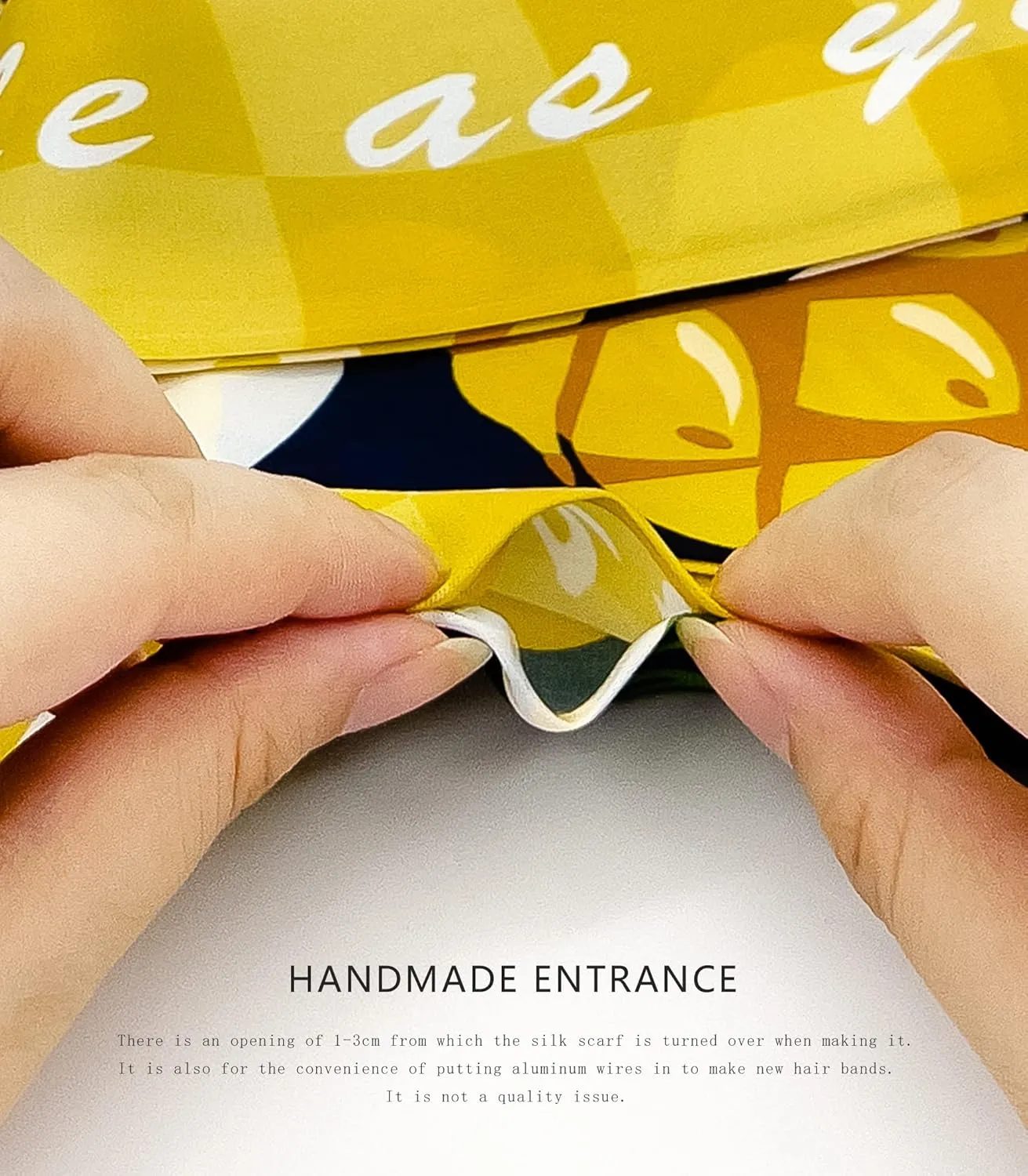Women's Designer Neckerchief Handbag Handle Ribbon Fashion Scarf Summer Fruit Printed Hair Tie